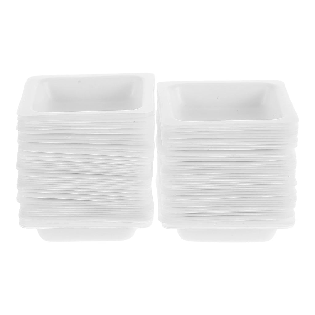 100Pcs Weigh Boats Sturdy Plastic Measuring Weigh Boat for Labs Home Hospital Accurate Sample Weighing Trays Chemistry Weighing