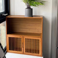 Chinese Style Storage Cabinet - 2-Tier Storage Cabinet for Office Living Room - Tea Cabinet  Bookshelf