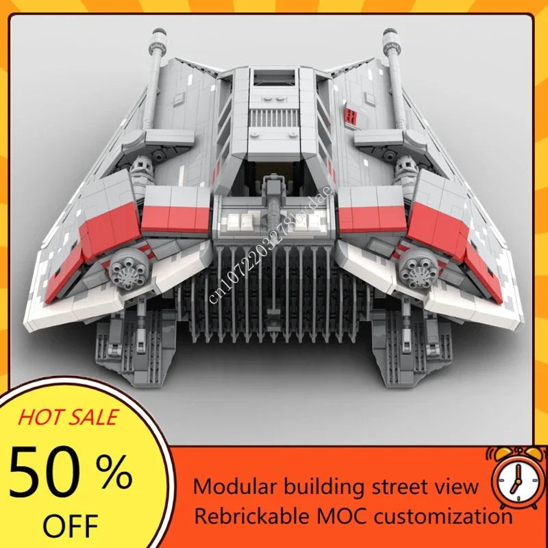 2365PCS MOC Space Battle T-47 Snowspeeder Fighter Model Custom Puzzles Technology Educational DIY Creative Assembly Toy Kid Gift