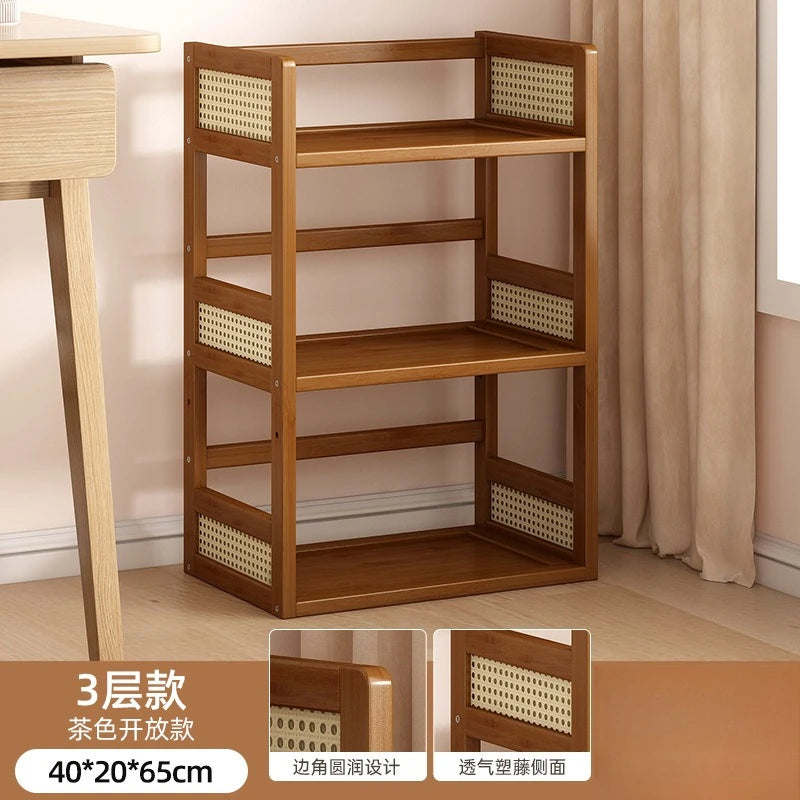 Desktop Bookshelf Shelf Desktop Office Computer Storage Rack Simple Multi-layer Small Bookshelf Home Bookcase Storage
