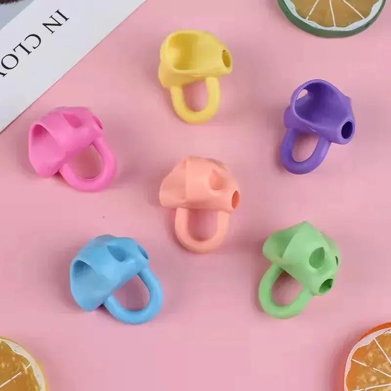 5/10/20Pcs Three Finger Pencil Set Silicone Writing Gripper for Primary School Students to Correct Writing Posture