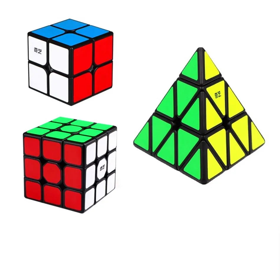 Qiyi 2x2 3x3 4x4 5x5 Alien Magic Cube Maple Leaf Slanting Pyramid Professional Cubo Magico Puzzle Toy For Children Kids Gift Toy