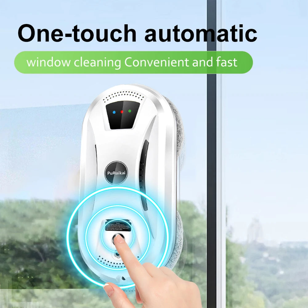 PuRuiKai  Window Cleaning Robot High Suction Electric Window Cleaner Robot Anti-falling Remote Control Robot Vacuum Cleaner