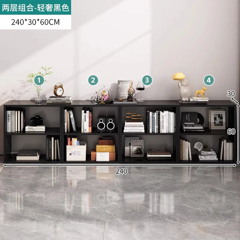 BookShelf Decor Living Room Cabinets Dressers Display House Desk Boocase Entryways Wood Storage Luxury Cabinet Trendy Furniture