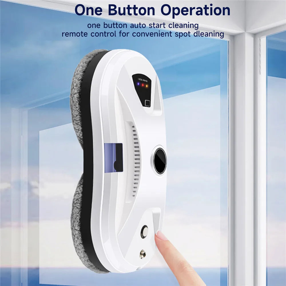5600PA Ultra Thin Robot Vacuum Cleaner Window Cleaning Robot Window Electric Glass Automatic Water Spray Remote Control for Home