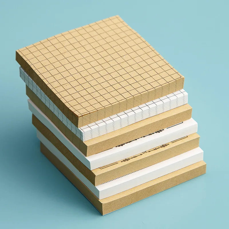 Various Specifications Optional Kraft Paper Post-it Grid Message Book Note Book 80 Pages