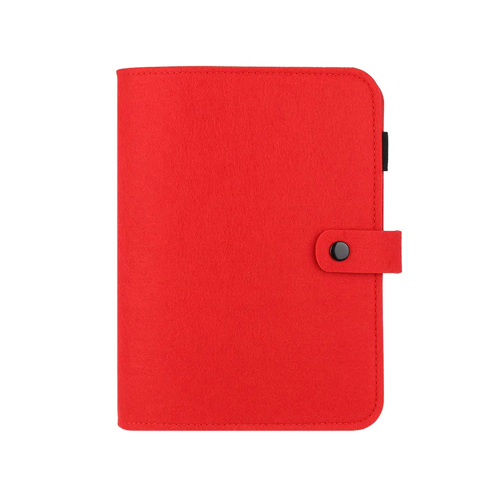 A5 A6 New Office Supplies Stationery Travel Diary Portable Diary Felt Notebook Felt Shell Ring Binder