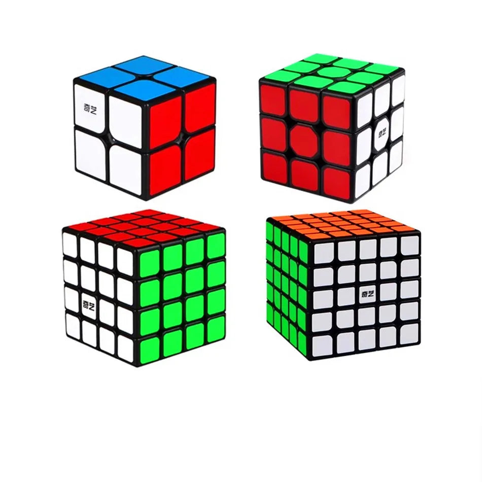 Qiyi 2x2 3x3 4x4 5x5 Alien Magic Cube Maple Leaf Slanting Pyramid Professional Cubo Magico Puzzle Toy For Children Kids Gift Toy