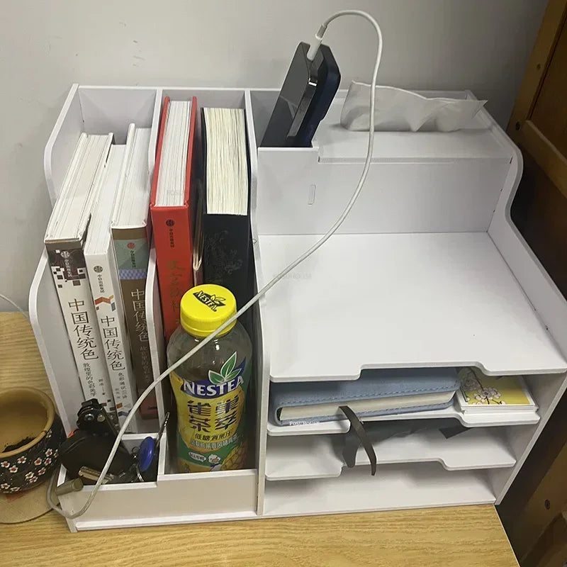 Office Filing Cabinet Storage Box Information Rack Office Furniture Large-capacity Desktop Storage File Rack Multi-layer Cabinet