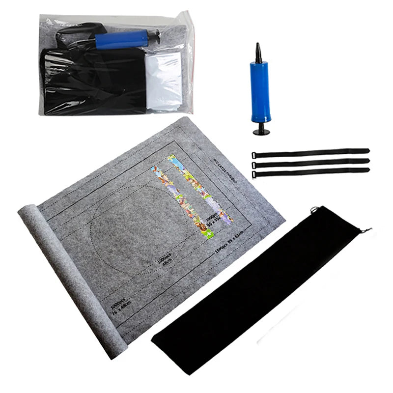 Puzzles Pad Jigsaw Roll Felt Mat Playmat Puzzles Blanket For Up To 1500 Pcs Puzzle Accessories New Portable Travel Mat
