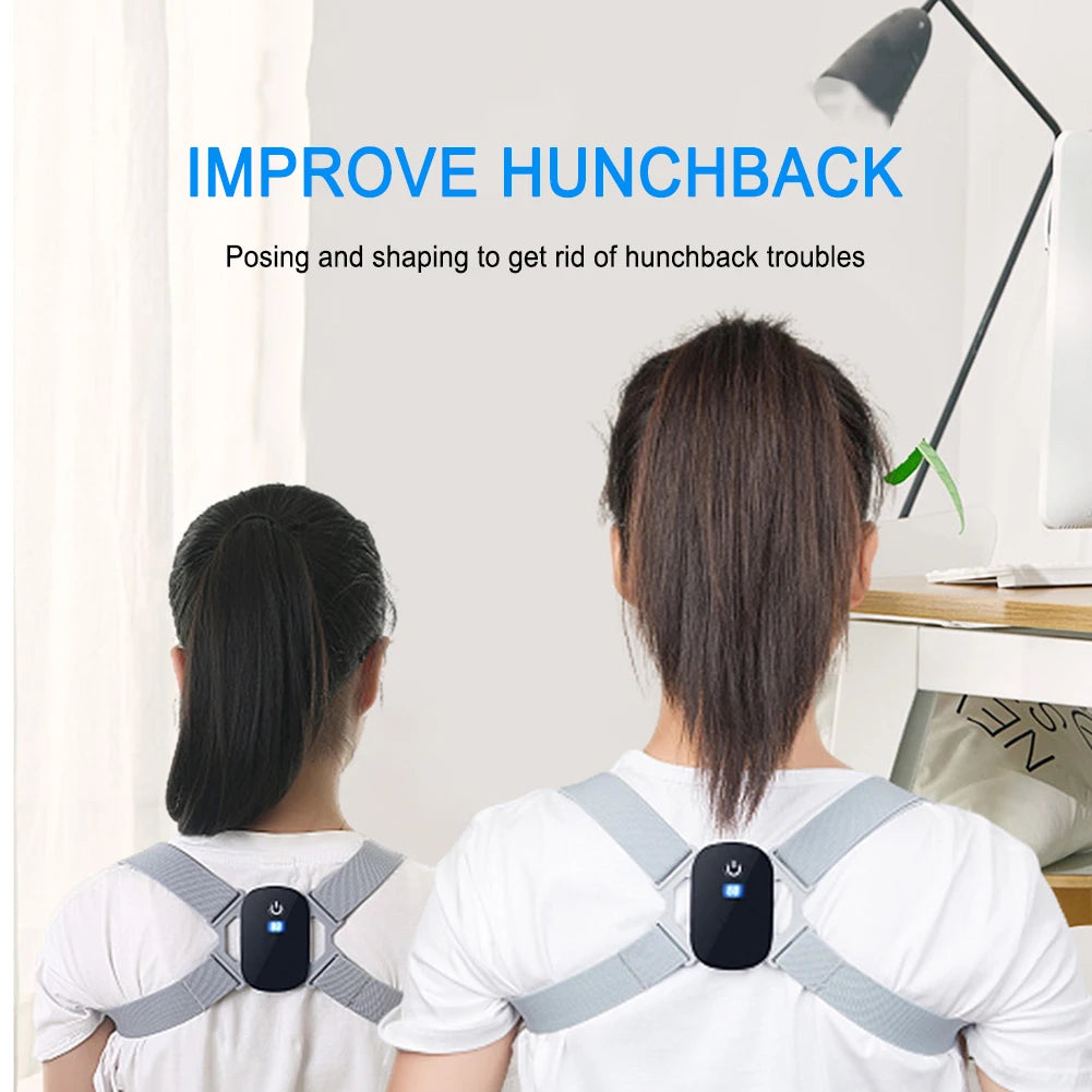 8-shaped Shoulder Training Corrector Smart Sensor 400mAh Back Correction Belts Vibration Reminder Adjustable for Children Adults