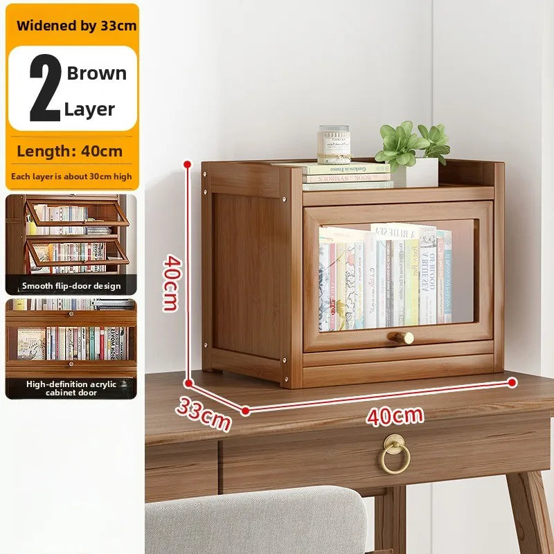 Firm Household Simple Bookshelf Shelf Floor-to-ceiling Children's Study Bookcase Wall Storage Cabinet