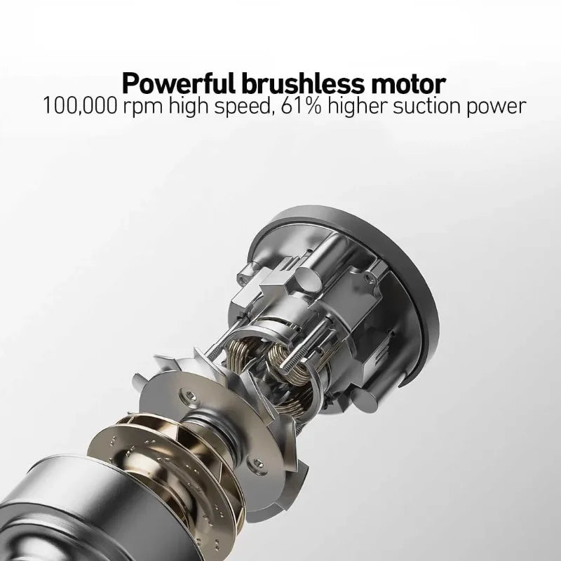 Xiaomi Mi Car Vacuum Cleaner MJXCQ01QW 21kPa Suction 150mL Dust Cup 2400mAh Battery  Washable Filter Element For Car Cleaning