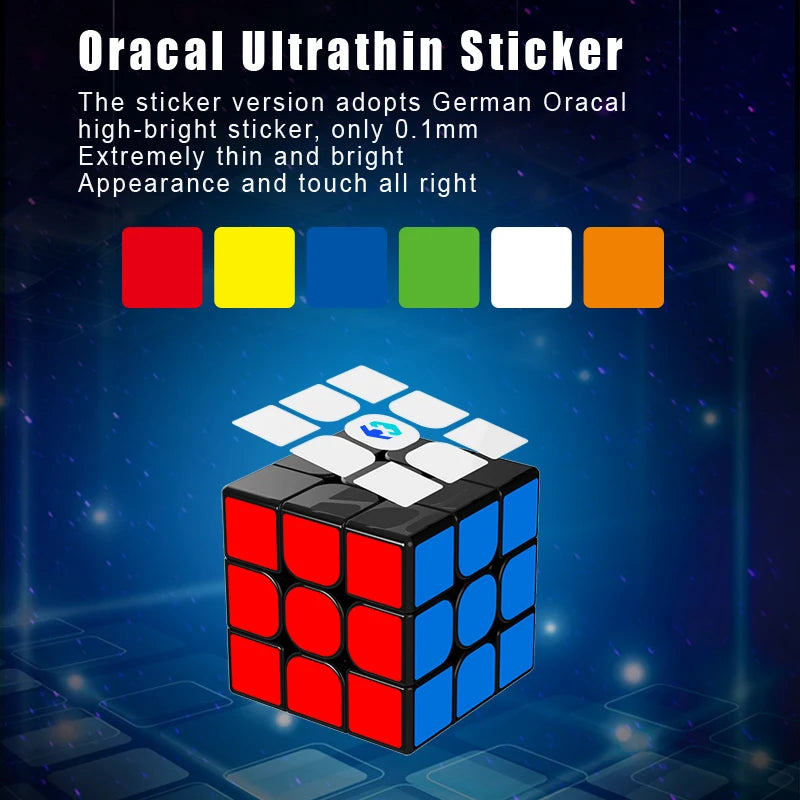 Double Magnetic Stickerless 3x3 speed-cubing Educational Toy  Competition Classic Puzzle  Matte Finish Speed Cube Professional S