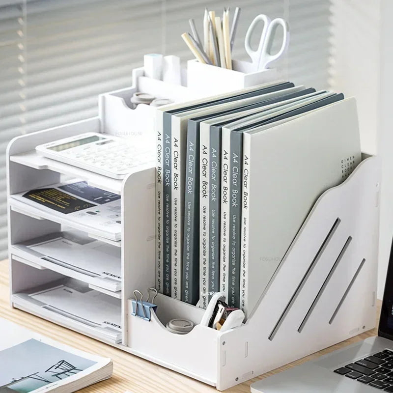 Office Filing Cabinet Storage Box Information Rack Office Furniture Large-capacity Desktop Storage File Rack Multi-layer Cabinet