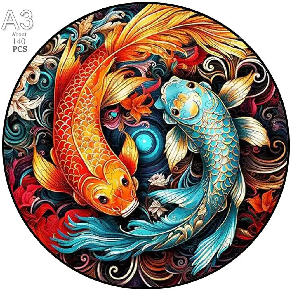 Beautiful Train Dog Wooden Puzzle Animal Puzzle Wood  Intelligent Jigsaws for Kids Adult Holiday Gifts DIY Toys