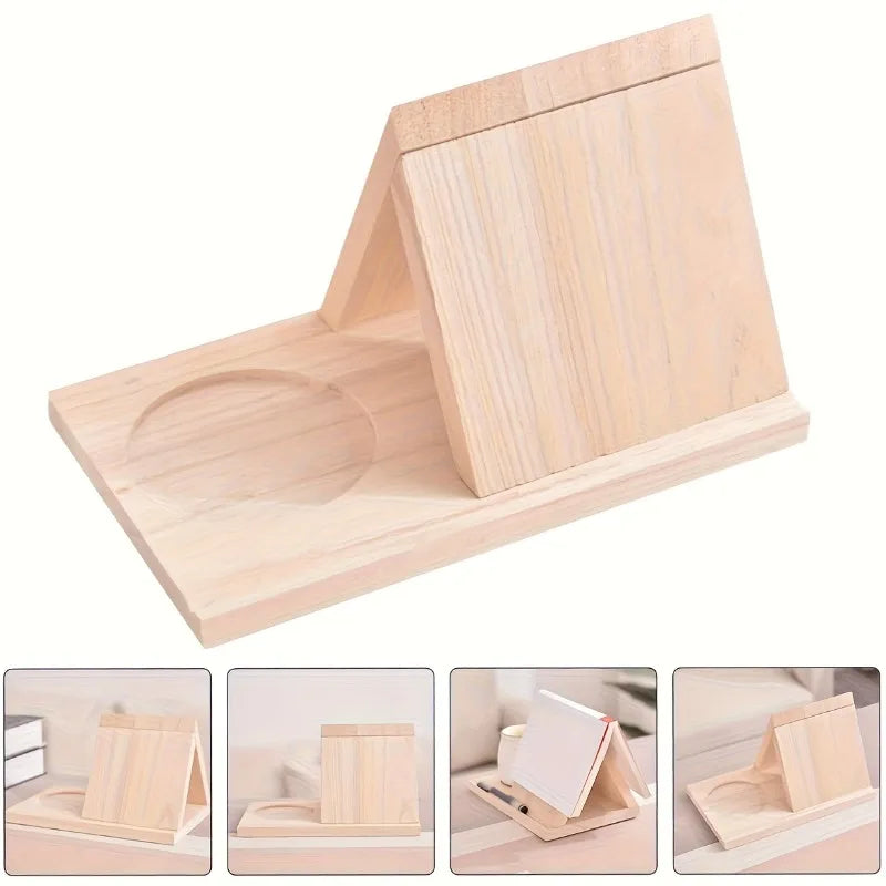 Duty Upgraded Triangular Bookshelf Thickened Wood-Freestanding Low-Profile Short Bookcase Suitable for Office,Desk Organization