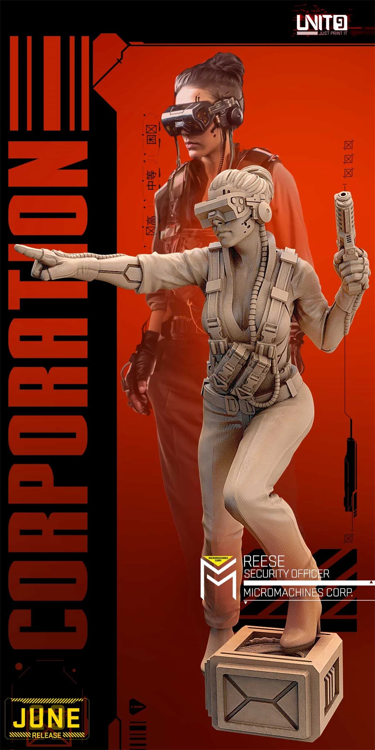 Cyberpunk Third Party DND Running Team Board Game Chess Model Unit 9