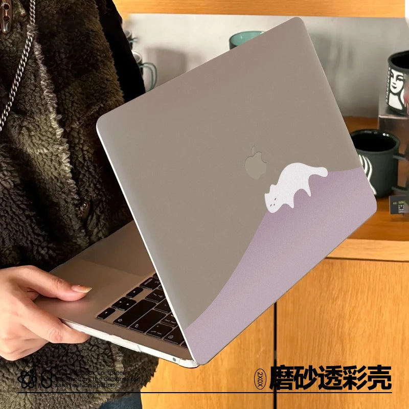 New Transparent Print Hard Shell Case For MacBook New Chip M1 Air 15 A3241 For Macbook Pro 16 A3403 New Air13.6 M2 A3240Case