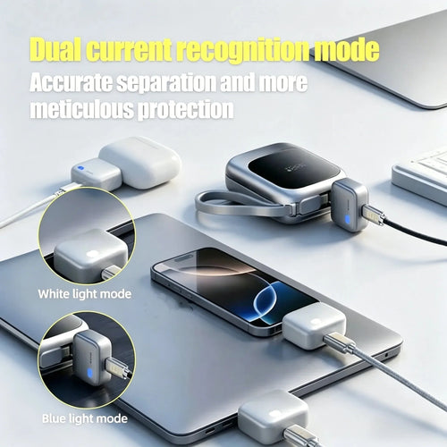140W Smart Full Charge Self-Cut Type-C Adapter, Universal Auto Disconnect for Night Charging, Overcharge Prevention Separator