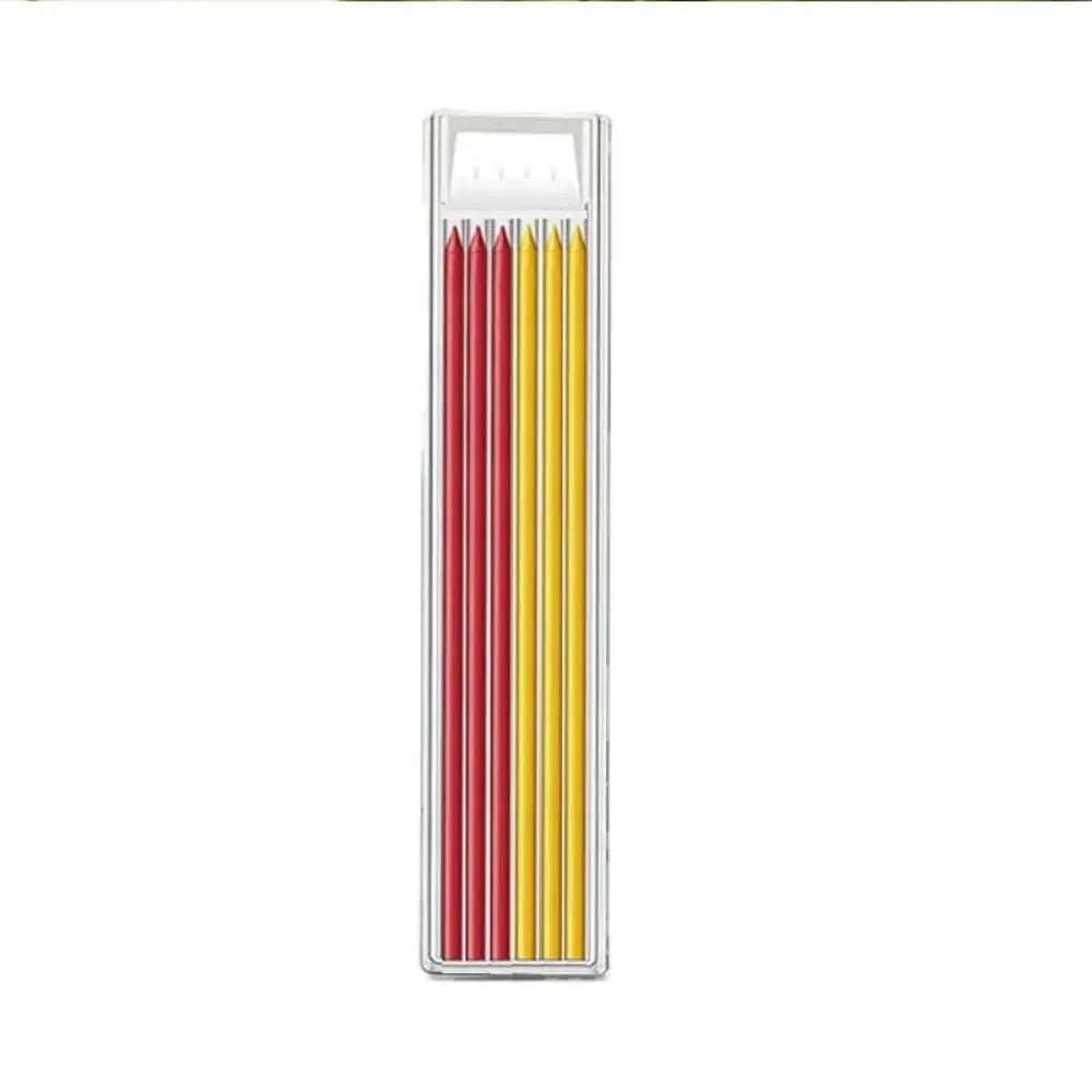 2.8mm Woodworking Pencil Deep Hole Marking Long Head Solid Carpenter Pencil Built-in Sharpener Metal Woodworking Marking Tool