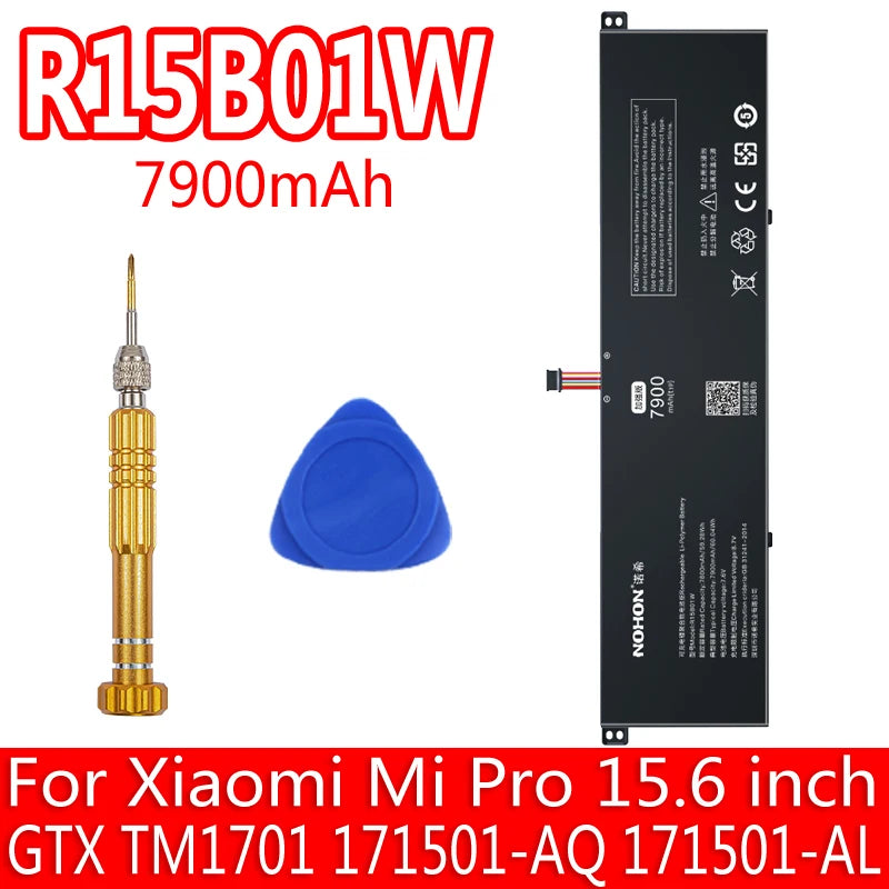 NOHON R13B01W R15B01W Laptop Battery For Xiaomi Mi Air 13.3 12.5 Pro 15.6 Inch Gaming G15B01W R13B02W R10B01W NoteBook Batteries