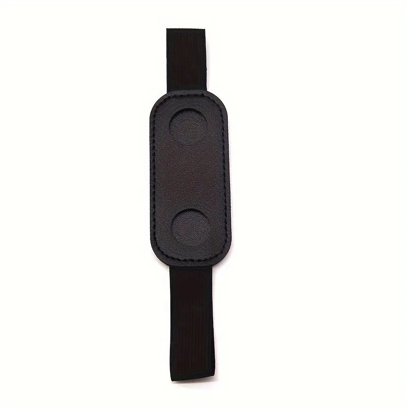 1pc PU Leather Pen Holder with Elastic Band Creative Notebook Pen Protector Sleeve Pen Clip for Office School Supplies