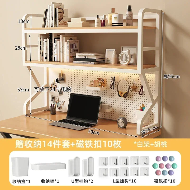 Multi-functional Bookcases for Student Desk Storage Shelf Desktop Multi-layer Simple Bookshelf Iron Home Furniture