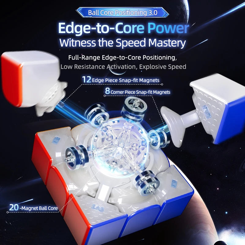 [JudyCube] MOYU Super Weilong V2 AI Maglev UV 3X3 Magnetic Magic Speed Cube Super Weilong V2 20M UV Magico Puzzle