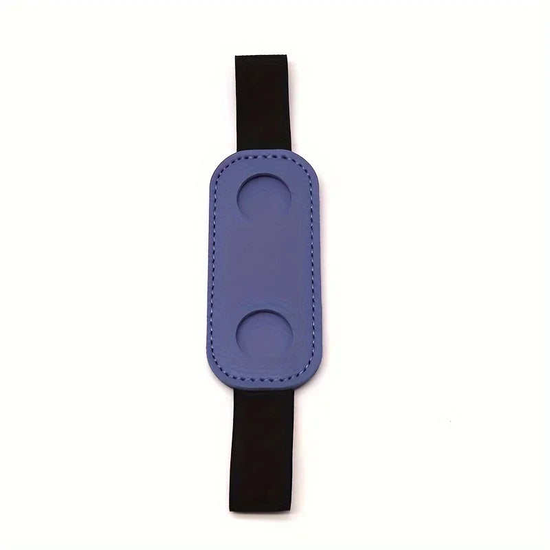 1pc PU Leather Pen Holder with Elastic Band Creative Notebook Pen Protector Sleeve Pen Clip for Office School Supplies
