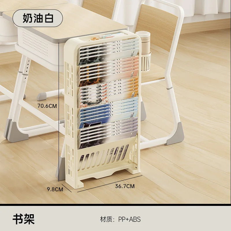 Multilayer Simplicity Removable Office File Rack Magazine Books Stationery Storage Rack Household Dormitory Small Bookshelf