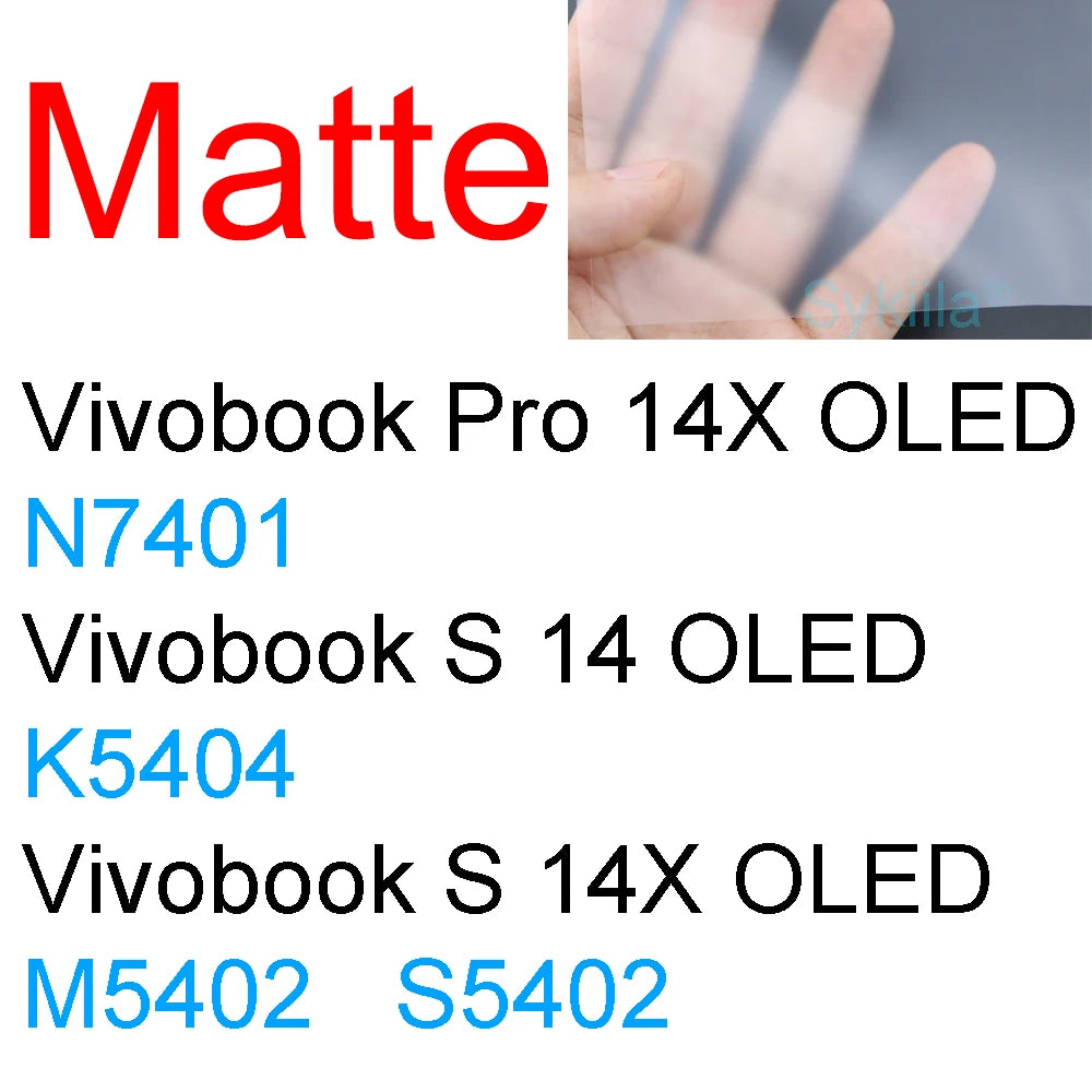 Screen Protector for ASUS Vivobook N6506 S5506 S5507 M5506 M5606 S5406 M5406 M7601 M7600 N7600 HD Clear Matte Frosted Skin Film