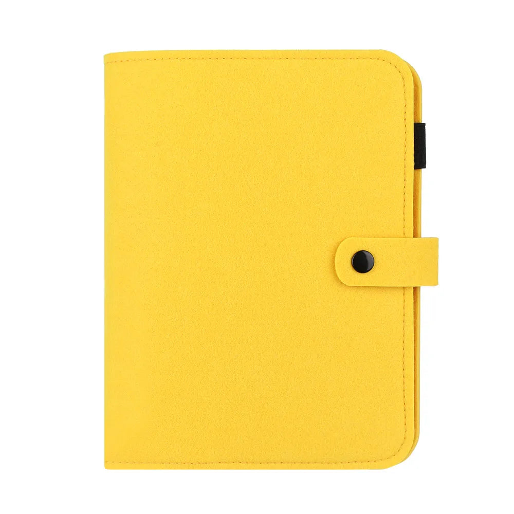 A5 A6 New Office Supplies Stationery Travel Diary Portable Diary Felt Notebook Felt Shell Ring Binder