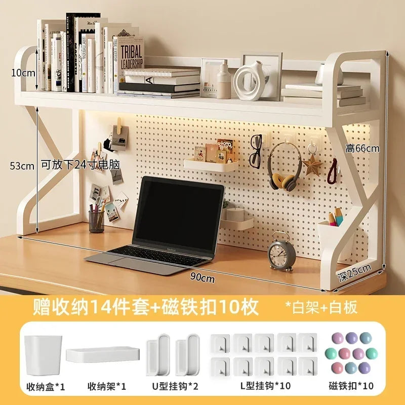 Multi-functional Bookcases for Student Desk Storage Shelf Desktop Multi-layer Simple Bookshelf Iron Home Furniture