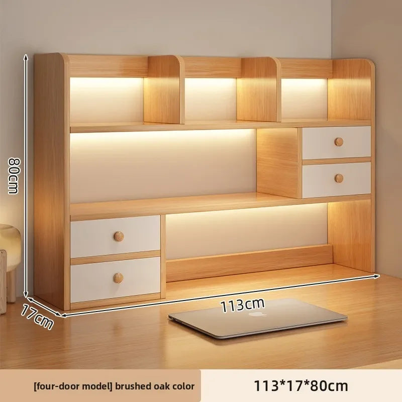 New Model Desktop Bookshelf Shelf Bedroom Office Table Small Multi-layer Shelf Living Room Desk Storage Simple Bookcase Factory