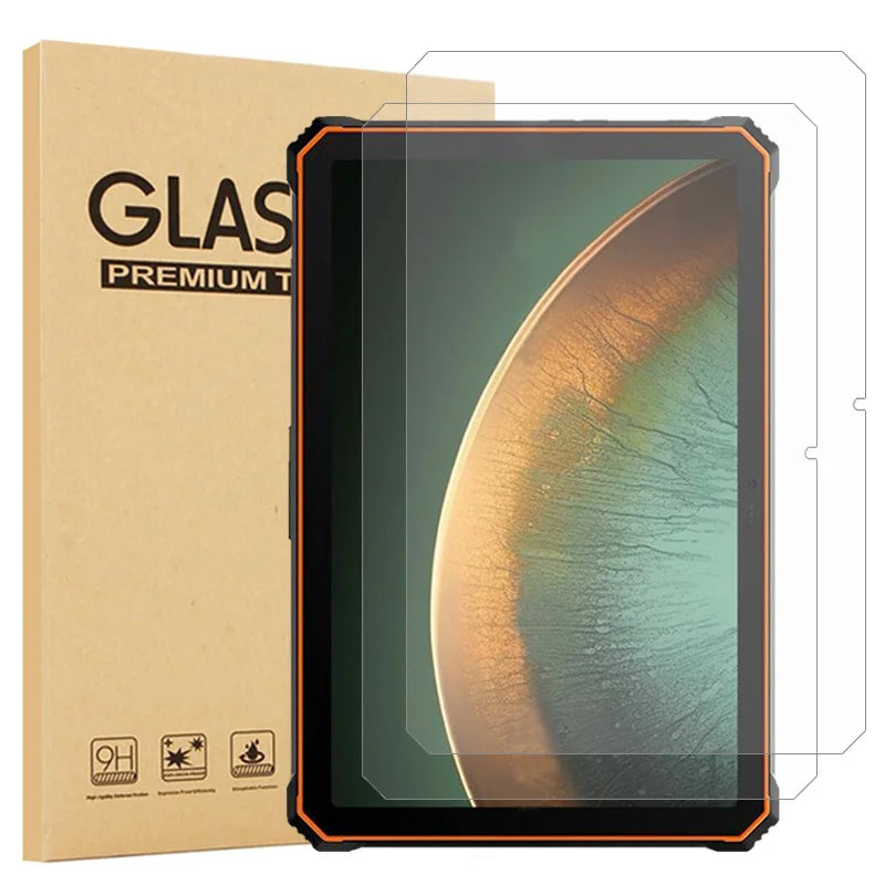 2PCS For Blackview Active 10 Pro Tempered Glass Screen Protector On for Blackview Active 10 Pro Anti Scratch HD arcuate Film