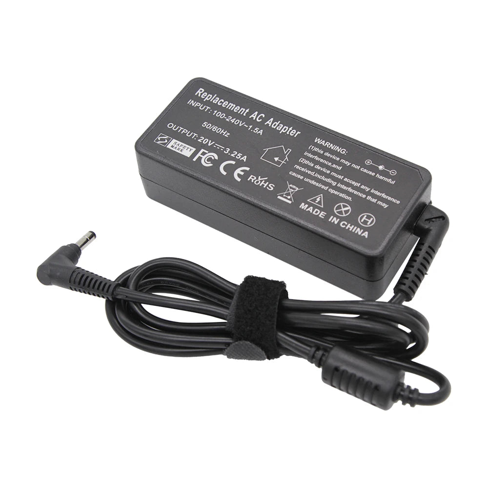 20V 3.25A 65W 4.0*1.7mm AC Laptop Charger For Lenovo IdeaPad 330s 320 100-15 B50-10 YOGA 710 510-14ISK Redmibook 14 13 Adapter