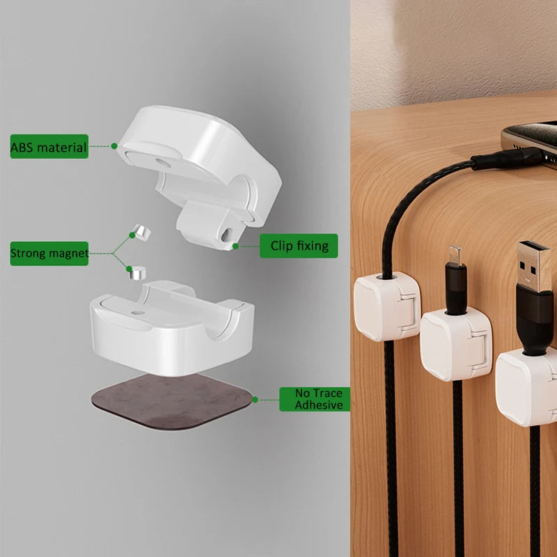 Ruza Magnetic Cable Clip Organizer