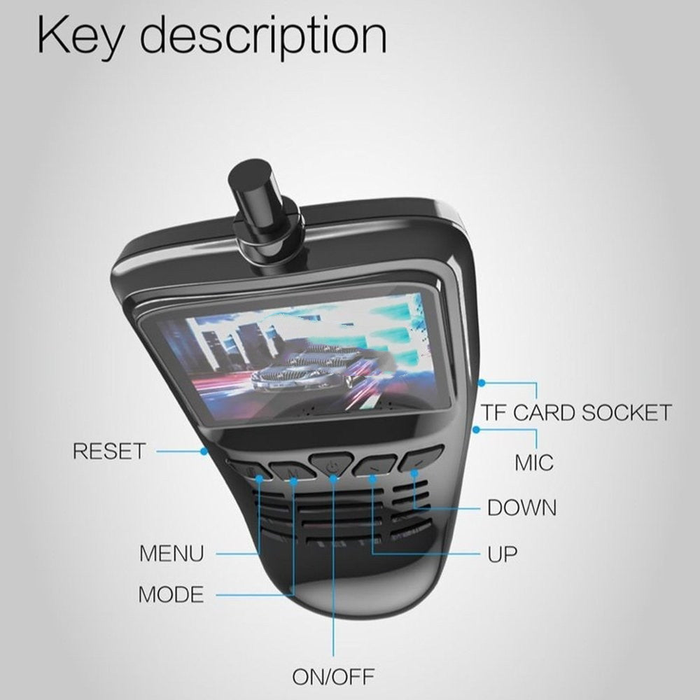 Ruza Full HD WiFi Dash Cam DVR | Wide-Angle Car Camera Recorder for Safety & Evidence
