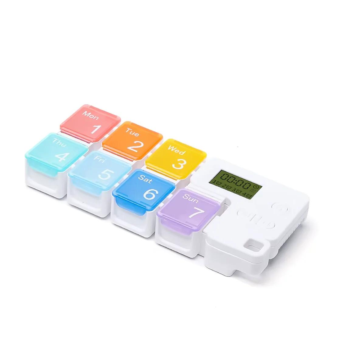 7-Day Smart Pill Organizer with Digital Timer Alarm